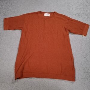 Urban Research Doors Shirt Mens Size 38 Luxury Designer Modern Knit Orange